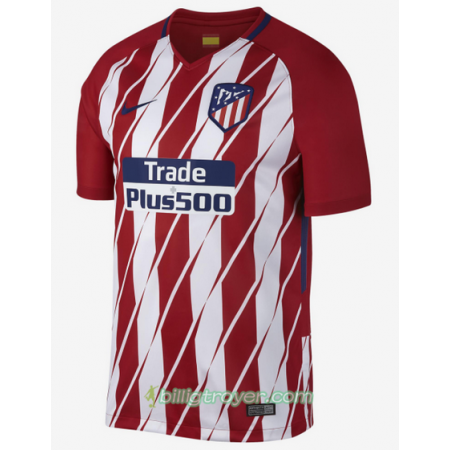 Billige Fotballdrakter Atlético Madrid Hjemmedraktsett 2017/18 Kortermet