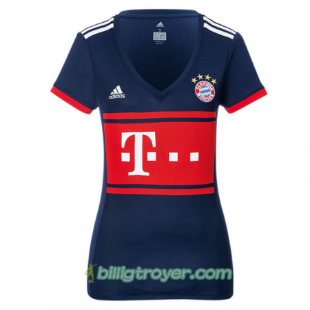 Billige Fotballdrakter FC Bayern München Dame Bortedraktsett 2017/18 Kortermet