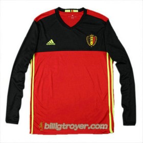 Billige Fotballdrakter Belgia Hjemmedraktsett Euro 2016 Langermet