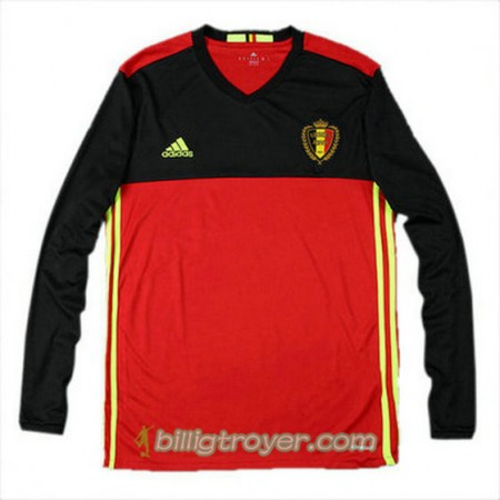 Billige Fotballdrakter Belgia Hjemmedraktsett Euro 2016 Langermet