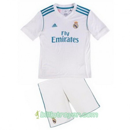 Billige Fotballdrakter Real Madrid Barn Hjemmedraktsett 2017/18 Kortermet