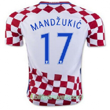 Billige Fotballdrakter Kroatia MANDZUKIC Hjemmedraktsett Euro 2016