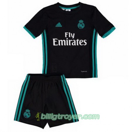 Billige Fotballdrakter Real Madrid Barn Bortedraktsett 2017/18 Kortermet