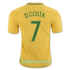 Billige Fotballdrakter Brasil D COSTA Hjemmedraktsett 2016/17 Kortermet