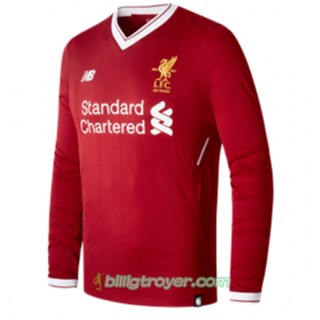 Billige Fotballdrakter Liverpool Hjemmedraktsett 2017/18 Langermet