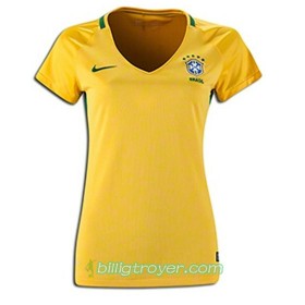 Billige Fotballdrakter Brasil Dame Hjemmedraktsett 2016/17 Kortermet