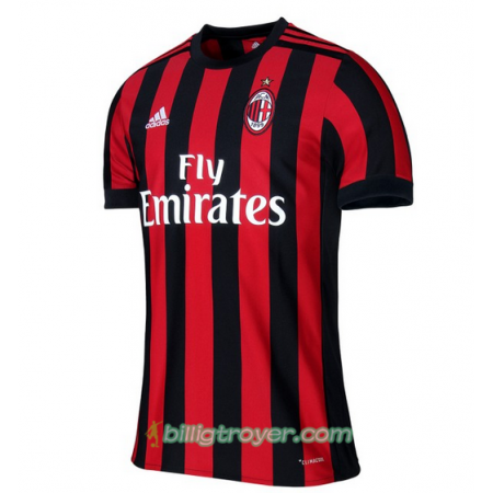 Billige Fotballdrakter AC Milan Hjemmedraktsett 2017/18 Kortermet
