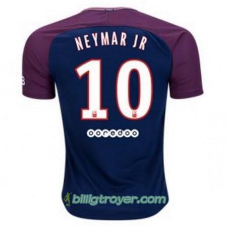 Billige Fotballdrakter Paris SG Neymar Jr 10 Hjemmedraktsett 2017/18 Kortermet