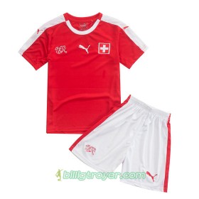 Billige Fotballdrakter Sveits Barn Hjemmedraktsett Euro 2016