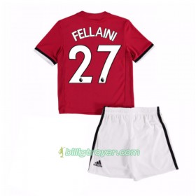 Billige Fotballdrakter Manchester United Marouane Fellaini 27 Barn Hjemmedraktsett 2017/18 Kortermet