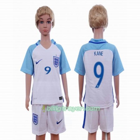 Billige Fotballdrakter England Harry Kane 9 Barn Hjemmedraktsett 2016 Kortermet