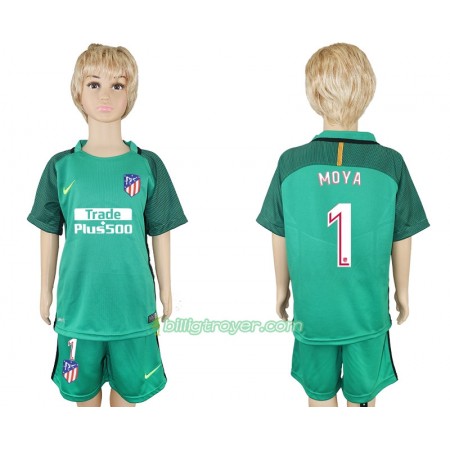 Billige Fotballdrakter Atlético Madrid  Miguel Angel Moya 1 Keeper Barn Hjemmedraktsett 2017/18 Kortermet