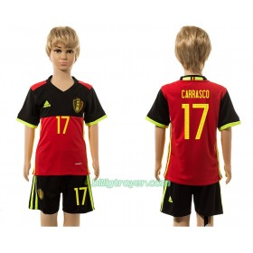 Billige Fotballdrakter Belgia Carrasco 17 Barn Hjemmedraktsett 2016 Kortermet