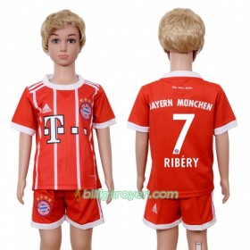 Billige Fotballdrakter FC Bayern München Franck Ribery 7 Barn Hjemmedraktsett 2017/18 Kortermet
