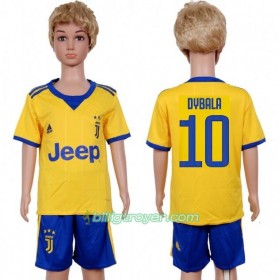 Billige Fotballdrakter Juventus Paulo Dybala 10 Barn Bortedraktsett 2017/18 Kortermet