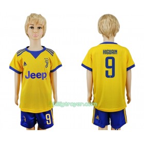 Billige Fotballdrakter Juventus Gonzalo Higuain 9 Barn Bortedraktsett 2017/18 Kortermet