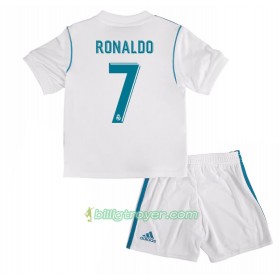 Billige Fotballdrakter Real Madrid Cristiano Ronaldo 7 Barn Hjemmedraktsett 2017/18 Kortermet