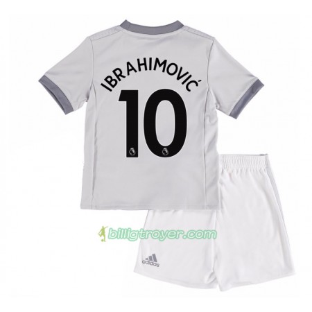 Billige Fotballdrakter Manchester United Zlatan Ibrahimovic 10 Barn Tredjedraktsett 2017/18 Kortermet