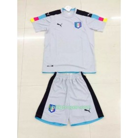Billige Fotballdrakter Italia Keeper Barn Hjemmedraktsett 2016 Kortermet