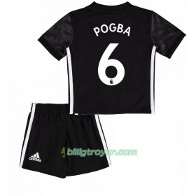 Billige Fotballdrakter Manchester United Paul Pogba 6 Barn Bortedraktsett 2017/18 Kortermet