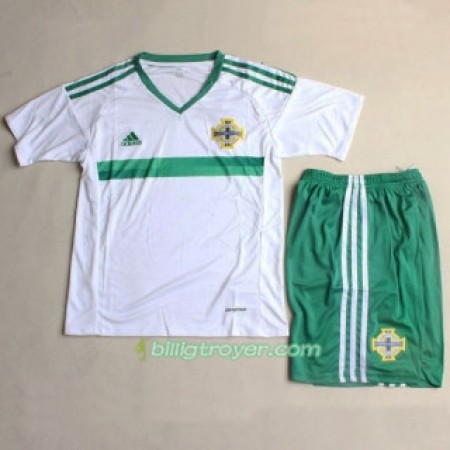 Billige Fotballdrakter Nord-Irland Barn Bortedraktsett 2016 Kortermet